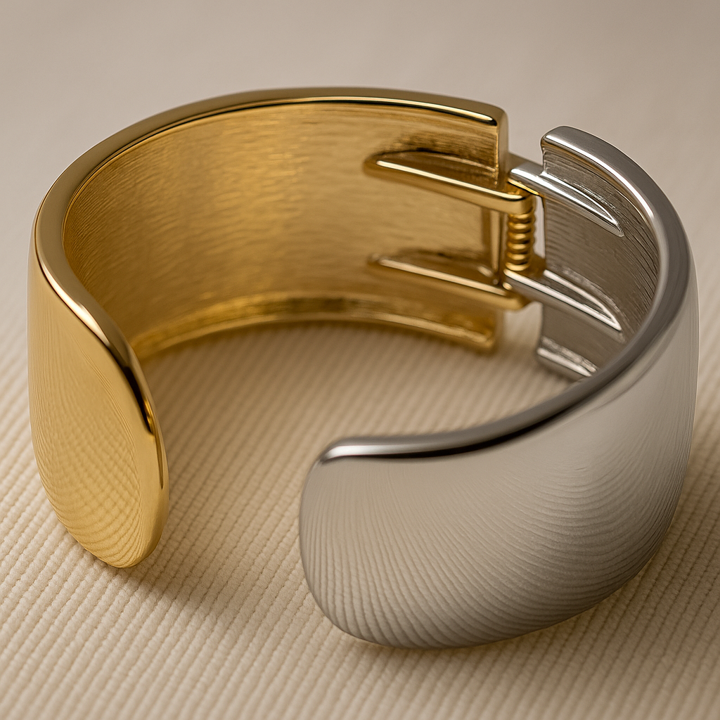 Dual Tone Wrap Bracelet
