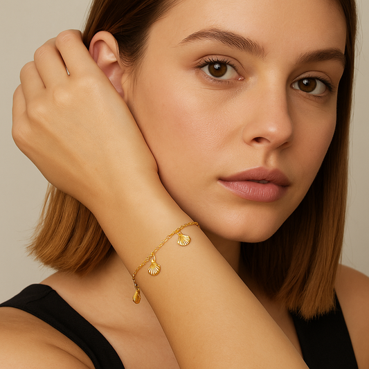Seashell Charm Bracelet