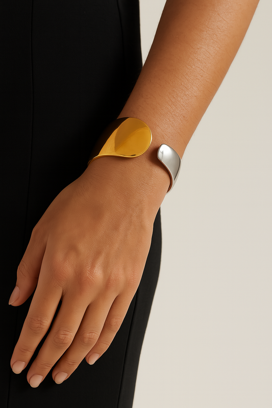 Dual Tone Wrap Bracelet