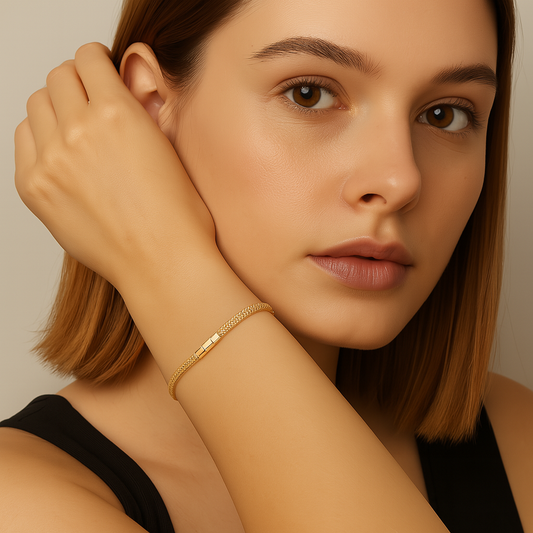 Mesh Gold Bracelet