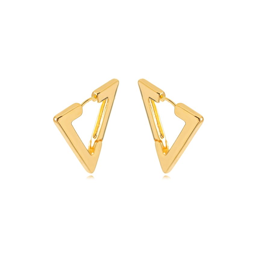 Bold Geo Triangle Hoops