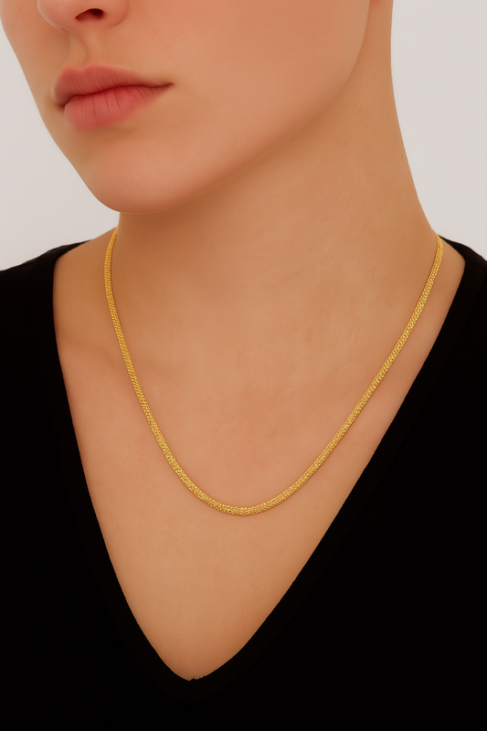 Mesh Gold Necklace