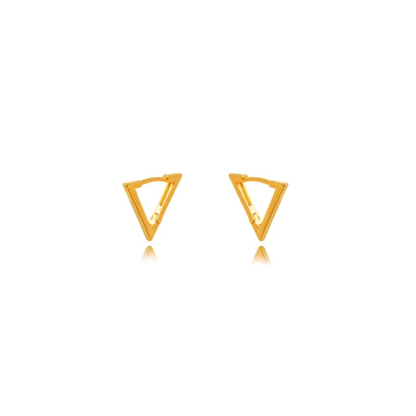 Mini Geo Triangle Hoops