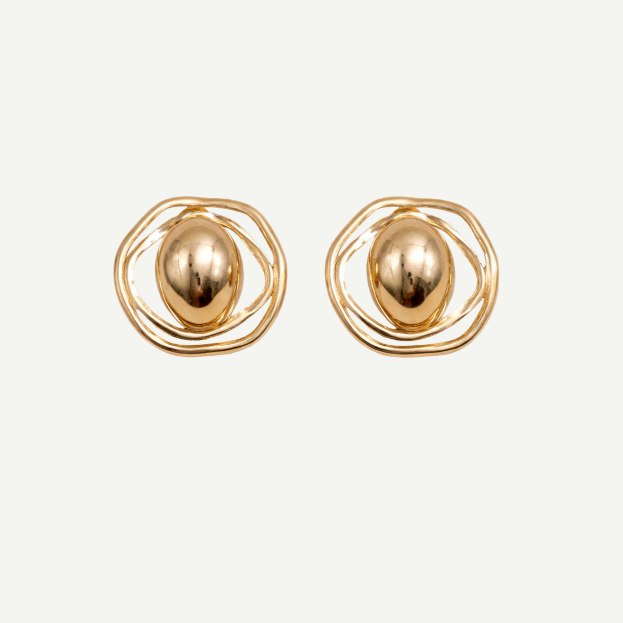 Aurora Earrings in a white background