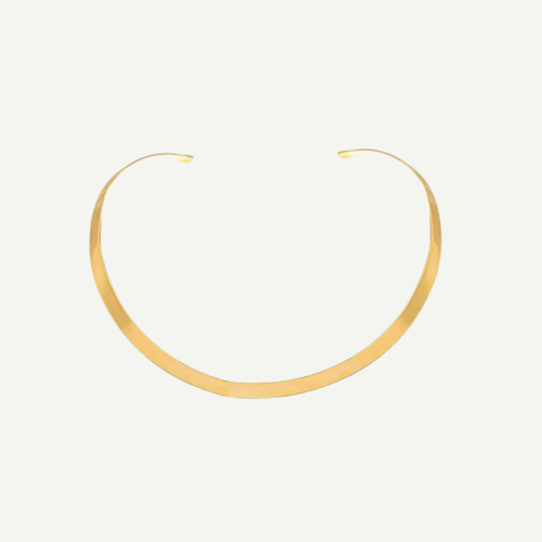 Gold Collar in a white background