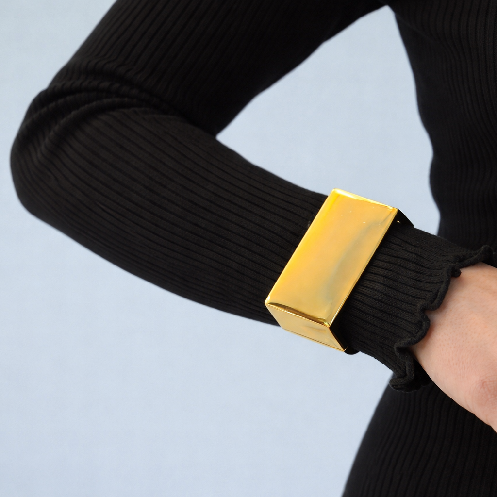 Dual Tone Wrap Bracelet