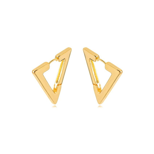 Bold Geo Triangle Hoops