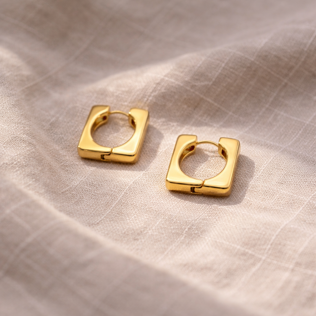 Hoops Retangular product picture with a linen background